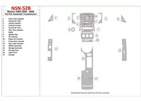 Nissan Z350 2006-2008 Ensemble complet, kit de garniture de tableau de bord intérieur BD à engrenage automatique - 1 Nissan Z350 2006-2008 Ensemble complet, kit de garniture de tableau de bord intérieur BD à engrenage automatique - 1