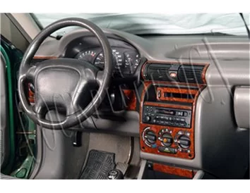Opel Astra F 09.91-02.98 Kit de garniture de tableau de bord intérieur 3D Dash Trim Dekor 16-Parts - 1