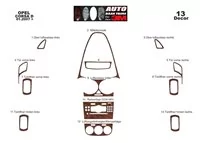 Opel Corsa D 01.2007 Kit de garniture de tableau de bord intérieur 3D Dash Trim Dekor 13-Parts - 2 Opel Corsa D 01.2007 Kit de garniture de tableau de bord intérieur 3D Dash Trim Dekor 13-Parts - 2