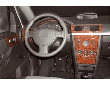 Opel Meriva 02.03-12.07 Kit de garniture de tableau de bord intérieur 3D Dash Trim Dekor 17-Parts - 1