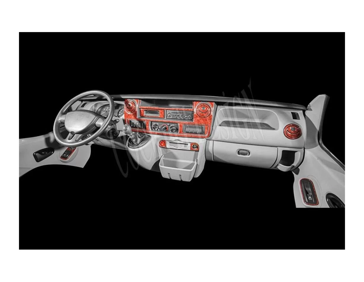 Opel Movano 01.04-12.09 3D Interior Dashboard Trim Kit Dash Trim Dekor 28-Parts - 1 - Interior Dash Trim Kit