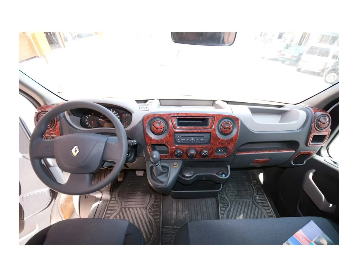 Opel Movano 01.2010 3D Interior Dashboard Trim Kit Dash Trim Dekor 23-Parts - 1 - Interior Dash Trim Kit