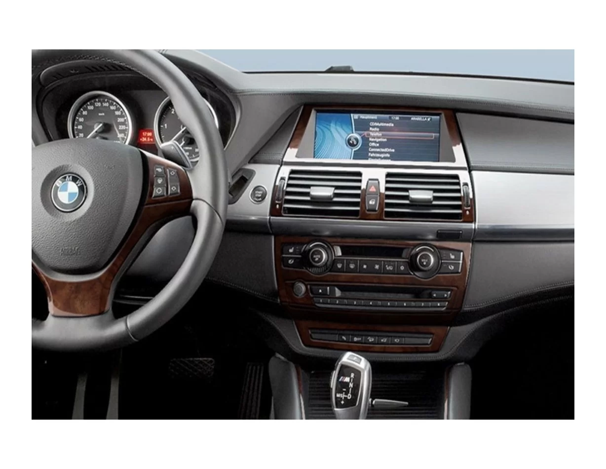 BMW X6 E71 2008-2014 Inleg dashboard Interieurset aansluitend en pasgemaakt op he 41 -Teile - 1