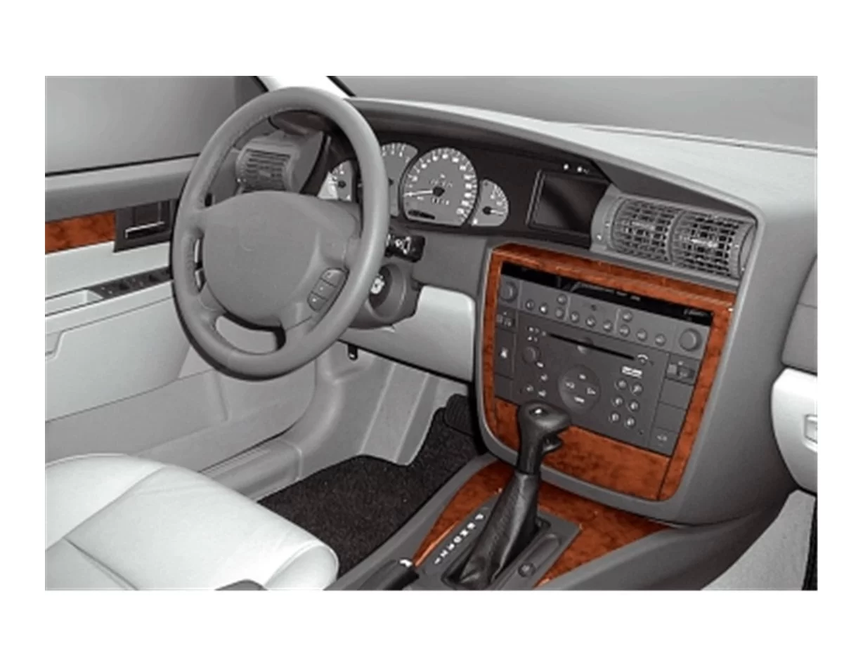 Opel Omega B2 09.99-12.03 Kit de garniture de tableau de bord intérieur 3D Dash Trim Dekor 8-Parts - 1