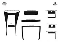 Opel Omega B2 09.99-12.03 Kit de garniture de tableau de bord intérieur 3D Dash Trim Dekor 8-Parts - 2 Opel Omega B2 09.99-12.03 Kit de garniture de tableau de bord intérieur 3D Dash Trim Dekor 8-Parts - 2