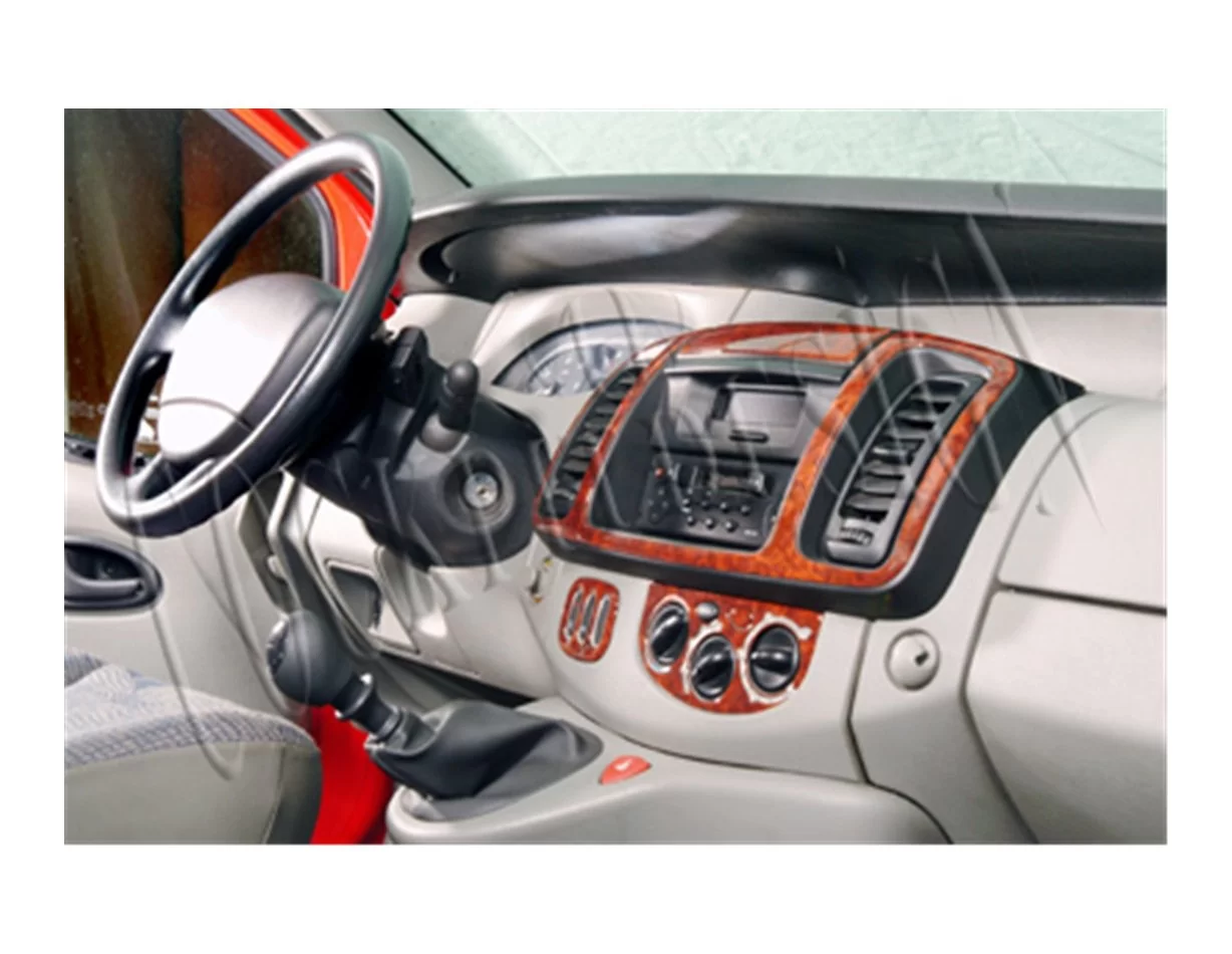 Opel Vivaro 01.01-12.06 3D Interior Dashboard Trim Kit Dash Trim Dekor 6-Parts - 1