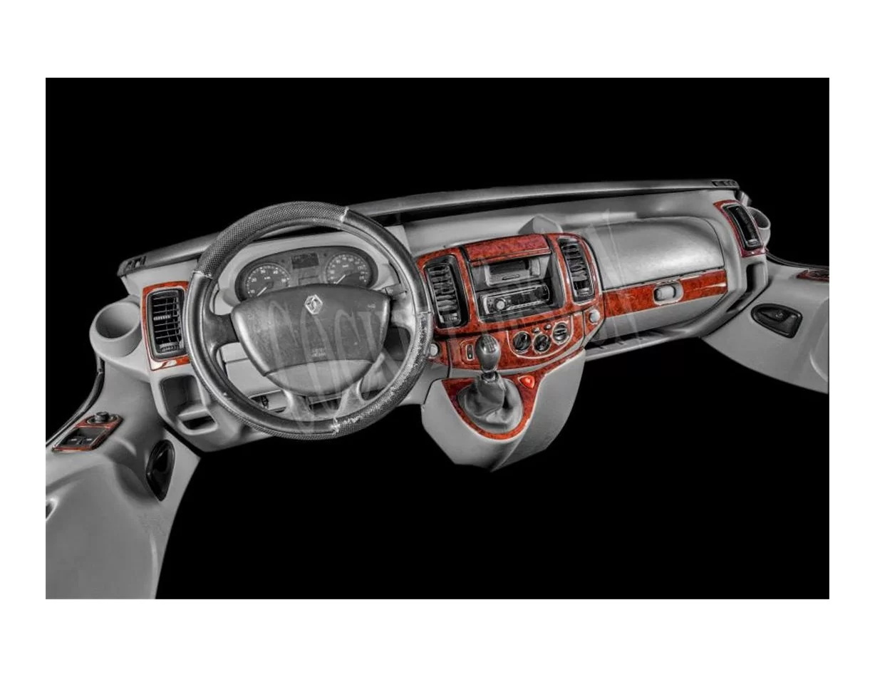 Opel Vivaro 01.07-01.11 3D Interior Dashboard Trim Kit Dash Trim Dekor 17-Parts - 1