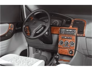 Opel Zafira A 01.99-12.05 Kit de garniture de tableau de bord intérieur 3D Dash Trim Dekor 21-Parts - 1