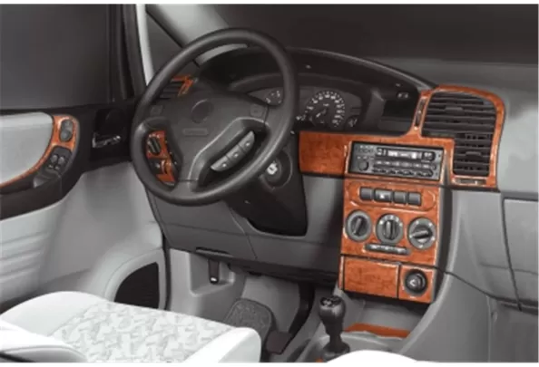 Opel Zafira A 01.99-12.05 Kit de garniture de tableau de bord intérieur 3D Dash Trim Dekor 21-Parts - 1 Opel Zafira A 01.99-12.05 Kit de garniture de tableau de bord intérieur 3D Dash Trim Dekor 21-Parts - 1