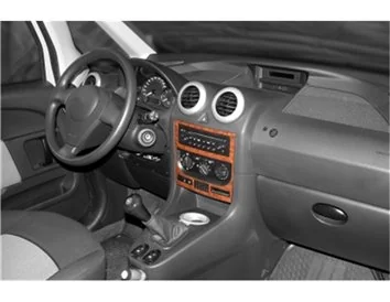 Peugeot 1007 04.2005 Kit Décoration Tableau de Bord Intérieur 3D Dash Trim Dekor 2-Parts - 1