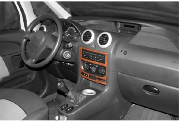 Peugeot 1007 04.2005 Kit Décoration Tableau de Bord Intérieur 3D Dash Trim Dekor 2-Parts - 1