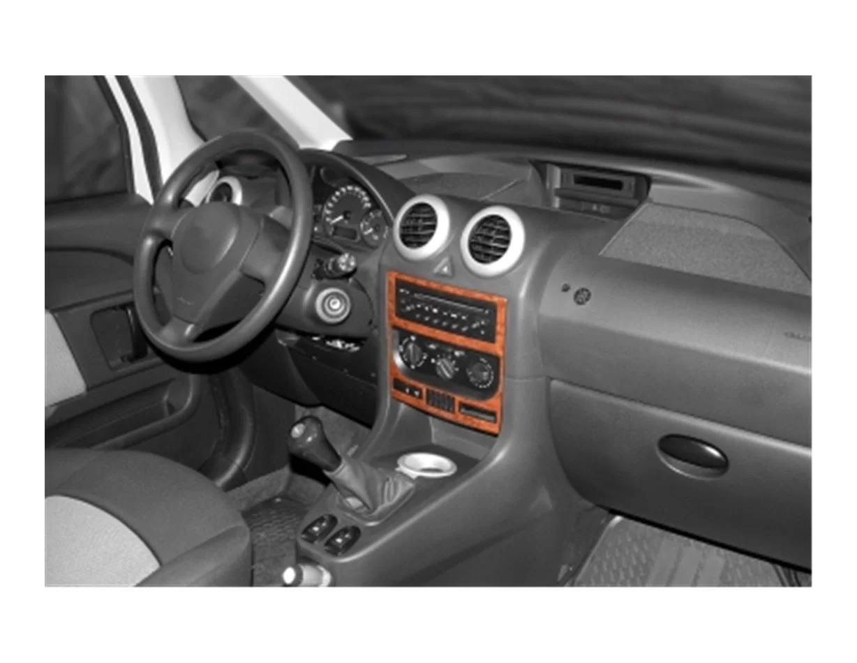Peugeot 1007 04.2005 Kit Décoration Tableau de Bord Intérieur 3D Dash Trim Dekor 2-Parts - 1