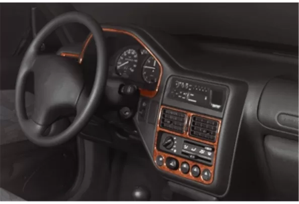 Peugeot 106 04.91-07.96 Kit de garnitures de tableau de bord intérieur 3D Dash Trim Dekor 12-Parts - 1