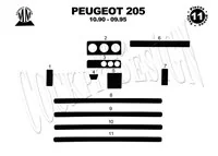 Peugeot 205 10.90-09.95 3D Interior Dashboard Trim Kit Dash Trim Dekor 11-Parts - 2 - Interior Dash Trim Kit Peugeot 205 10.90-09.95 3D Interior Dashboard Trim Kit Dash Trim Dekor 11-Parts - 2 - Interior Dash Trim Kit