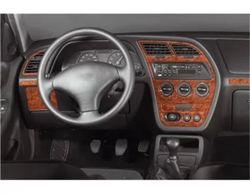 Peugeot 306 05.97-12.03 Kit de garnitures de tableau de bord intérieur 3D Dash Trim Dekor 11-Parts - 1