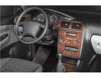 Peugeot 406 06.99-05.05 3D Interior Dashboard Trim Kit Dash Trim Dekor 13-Parts - 1 - Interior Dash Trim Kit