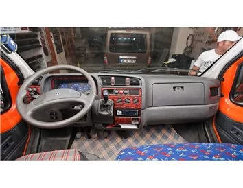 Peugeot Boxer 09.94-01.02 Kit de garniture de tableau de bord intérieur 3D Dash Trim Dekor 32-Parts - 1