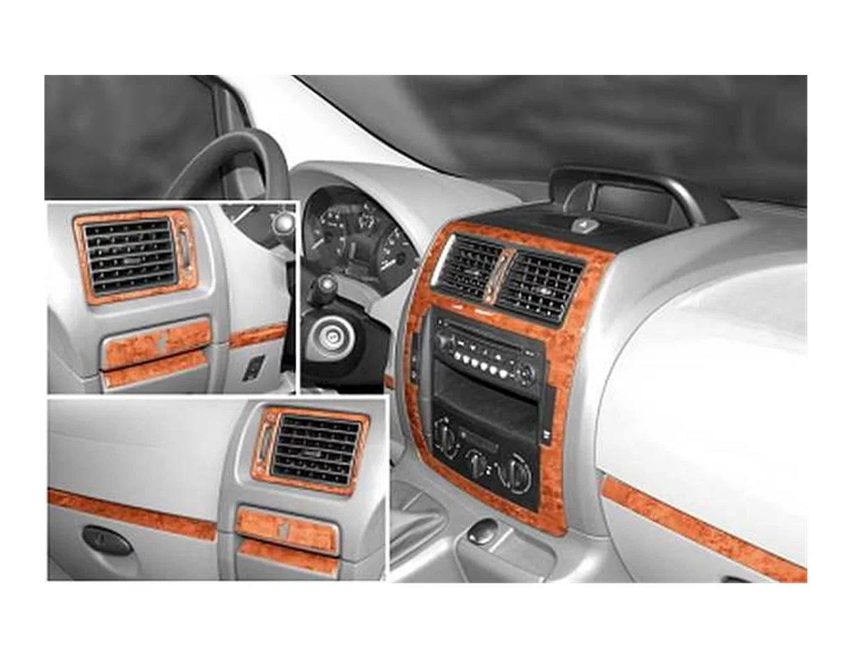 Peugeot Expert 01.2007 Kit de garnitures intérieures de tableau de bord 3D Dash Trim Dekor 12-Parts - 1