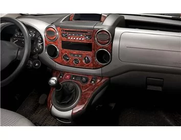 Peugeot Partner 08.2008 Kit de garnitures de tableau de bord intérieur 3D Dash Trim Dekor 40-Parts - 1
