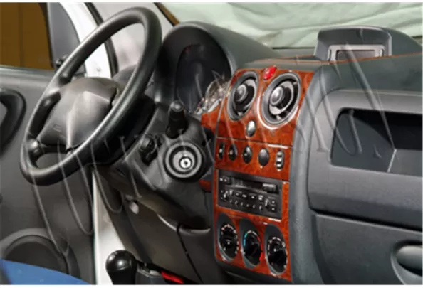 Peugeot Partner 10.02-07.08 Kit de garniture de tableau de bord intérieur 3D Dash Trim Dekor 11-Parts - 1 Peugeot Partner 10.02-07.08 Kit de garniture de tableau de bord intérieur 3D Dash Trim Dekor 11-Parts - 1