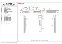 Porsche 911 1989-1997 Gearsometer Type A Interior BD Dash Trim Kit - 2 Porsche 911 1989-1997 Gearsometer Type A Interior BD Dash Trim Kit - 2