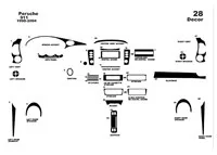 Porsche 911 1998-2004 3D Interior Dashboard Trim Kit Dash Trim Dekor 28-Parts - 1 Porsche 911 1998-2004 3D Interior Dashboard Trim Kit Dash Trim Dekor 28-Parts - 1