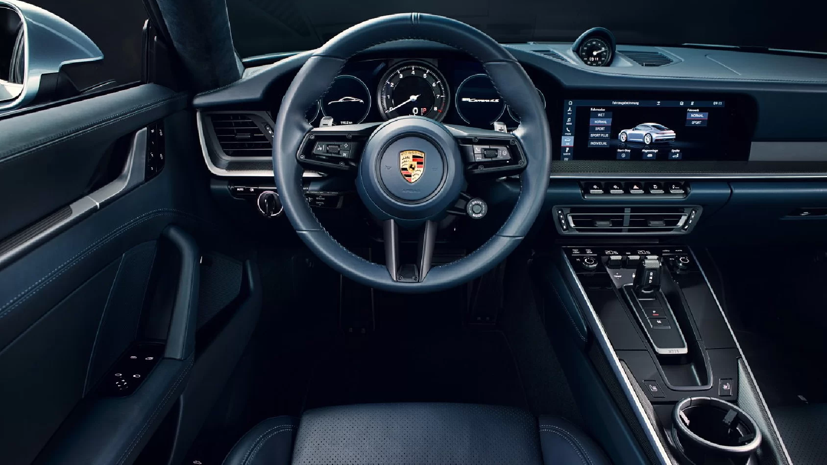 Porsche 911 à partir de 2019 Kit de garniture de tableau de bord intérieur 3D Dash Trim Dekor 10-Parts - 1