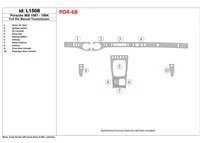 Porsche 968 1987-1994 Full Set, Manual Gear Box Interior BD Dash Trim Kit - 1