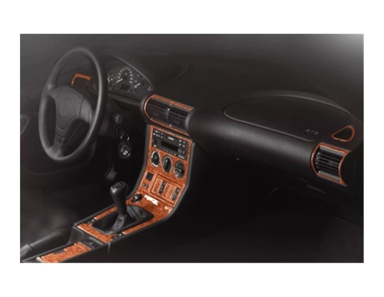 BMW Z3 e36 1996-1999 Kit de garniture de tableau de bord intérieur 3D Dash Trim Dekor 20-Parts - 1