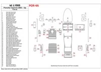 Porsche Cayenee 2003-UP With or Without NAVI Interior BD Dash Trim Kit - 2 - Interior Dash Trim Kit Porsche Cayenee 2003-UP With or Without NAVI Interior BD Dash Trim Kit - 2 - Interior Dash Trim Kit