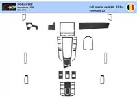 Porsche Panamera 2009-2015 Kit de décoration de tableau de bord intérieur 3D Dash Trim Dekor 22-Parts - 1 Porsche Panamera 2009-2015 Kit de décoration de tableau de bord intérieur 3D Dash Trim Dekor 22-Parts - 1