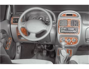 Renault Clio 06.98-05.01 3D Interior Dashboard Trim Kit Dash Trim Dekor 18-Parts - 1