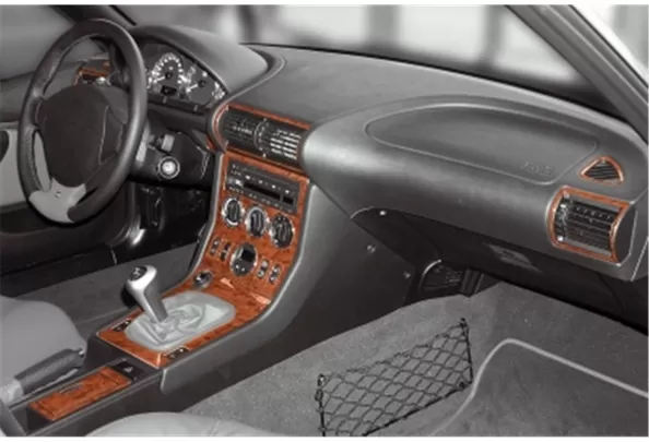 BMW Z3 E36-8 04.1999 Kit de décoration intérieure 3D pour tableau de bord Dash Trim Dekor 21-Parts - 1 BMW Z3 E36-8 04.1999 Kit de décoration intérieure 3D pour tableau de bord Dash Trim Dekor 21-Parts - 1
