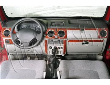 Renault Kangoo-Nissan Kubistar 06.98-09.08 3D Interior Dashboard Trim Kit Dash Trim Dekor 10-Parts