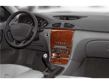 Renault Laguna 02.01-03.05 Kit de garnitures de tableau de bord intérieur 3D Dash Trim Dekor 7-Parts - 1