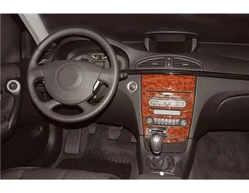Renault Laguna 04.05-08.09 Kit de garnitures de tableau de bord intérieur 3D Dash Trim Dekor 5-Parts - 1