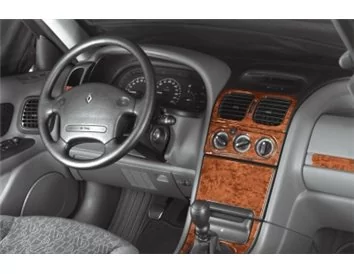 Renault Laguna 04.94-06.98 Kit de garniture de tableau de bord intérieur 3D Dash Trim Dekor 10-Parts - 1