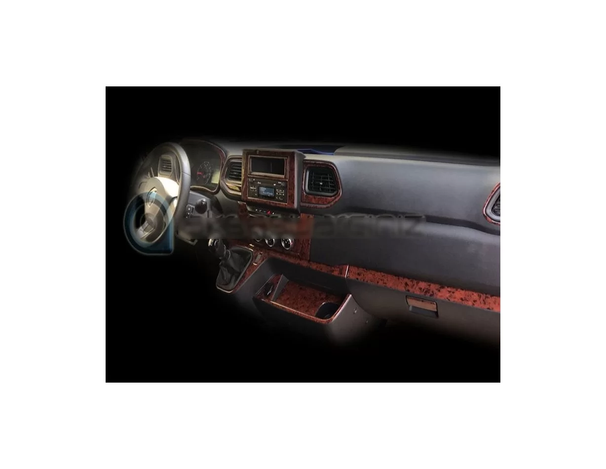 Renault Master III à partir de 2019 Kit Décoration Tableau de Bord Intérieur 3D Dash Trim Dekor 24-Parts - 1