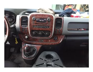 Renault Trafic 01.2015 Kit de garnitures intérieures de tableau de bord 3D Dash Trim Dekor 19-Parts - 1