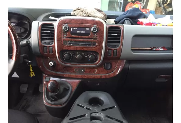 Renault Trafic 01.2015 Kit de garnitures intérieures de tableau de bord 3D Dash Trim Dekor 19-Parts - 1