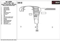 Saab 9-3 1999-2002 Boîte de vitesses manuelle, Avec lecteur de cassettes compactes, Sans OEM, Ensemble de 20 pièces Kit de décor Saab 9-3 1999-2002 Boîte de vitesses manuelle, Avec lecteur de cassettes compactes, Sans OEM, Ensemble de 20 pièces Kit de décor