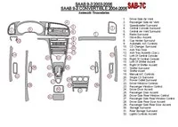 Saab 9-3 2003-2006 Automatic Gear, Without Infotainment Center Interior BD Dash Trim Kit - 2 - Interior Dash Trim Kit Saab 9-3 2003-2006 Automatic Gear, Without Infotainment Center Interior BD Dash Trim Kit - 2 - Interior Dash Trim Kit