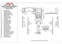 Saab 9-3 2003-2006 Manual Gear Box, With NAVI Interior BD Dash Trim Kit - 1 - Interior Dash Trim Kit Saab 9-3 2003-2006 Manual Gear Box, With NAVI Interior BD Dash Trim Kit - 1 - Interior Dash Trim Kit