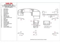 Ensemble complet Saab 9-5 2006-UP, vitesse automatique, sans NAVI intérieur BD garniture de tableau de bord - 1 Ensemble complet Saab 9-5 2006-UP, vitesse automatique, sans NAVI intérieur BD garniture de tableau de bord - 1