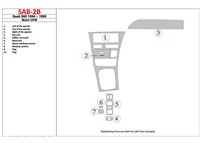 Saab 900 1994-1998 OEM Compliance, 7 Parts set Interior BD Dash Trim Kit - 1 - Interior Dash Trim Kit Saab 900 1994-1998 OEM Compliance, 7 Parts set Interior BD Dash Trim Kit - 1 - Interior Dash Trim Kit