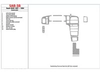 Saab 9000 1987-1994 Boite de Vitesse Manuelle, 12 Pieces set Intérieur BD Dash Trim Kit - 1 Saab 9000 1987-1994 Boite de Vitesse Manuelle, 12 Pieces set Intérieur BD Dash Trim Kit - 1