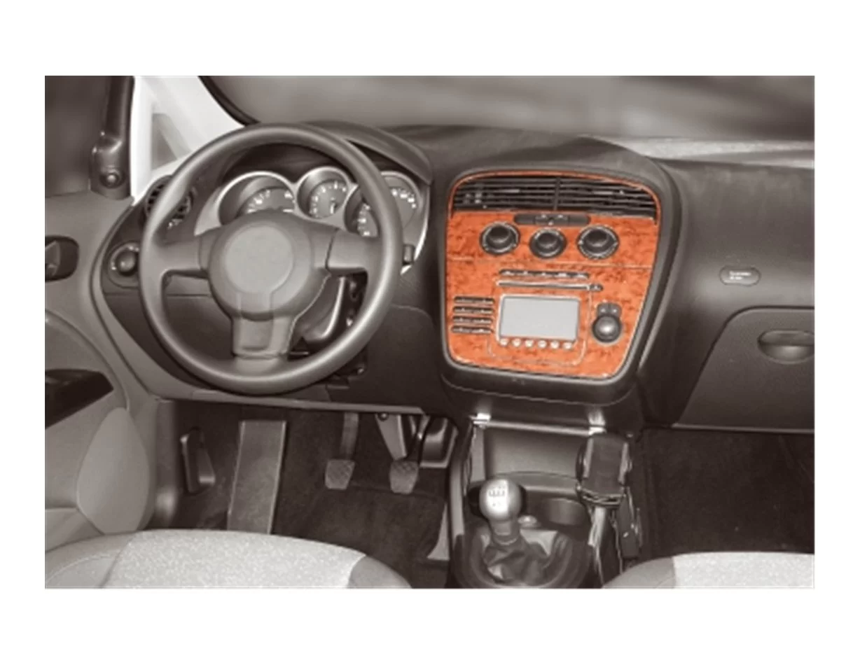 Seat Altea-Toledo 04.04-12.08 Inleg dashboard Interieurset aansluitend en pasgemaakt op he 12 -Teile - 1