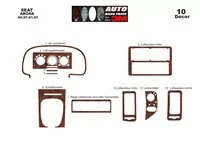 Seat Arosa 04.97-01.01 3D Interior Dashboard Trim Kit Dash Trim Dekor 10-Parts - 2 - Interior Dash Trim Kit