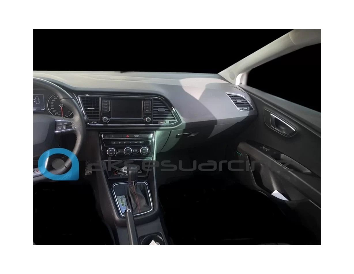 Seat Leon 01.2014 Inleg dashboard interieurset aansluitend en pasgemaakt op he 14-Parts - 1