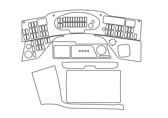 Setra 4-Series 01.2002 3D Interior Dashboard Trim Kit Dash Trim Dekor FULL - 1 - Interior Dash Trim Kit Setra 4-Series 01.2002 3D Interior Dashboard Trim Kit Dash Trim Dekor FULL - 1 - Interior Dash Trim Kit